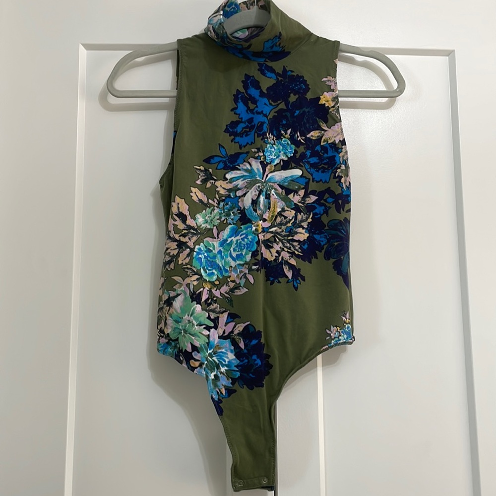 Free People floral bodysuit
